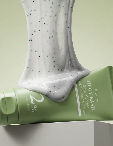 P.CALM - Holy Basil Green Capsule Pack To Foam Cleanser (120ml)