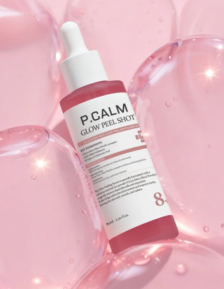 P.CALM - Red Rice Glow Peel Shot 8 Serum (80ml)