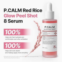 P.CALM - Red Rice Glow Peel Shot 8 Serum (80ml)